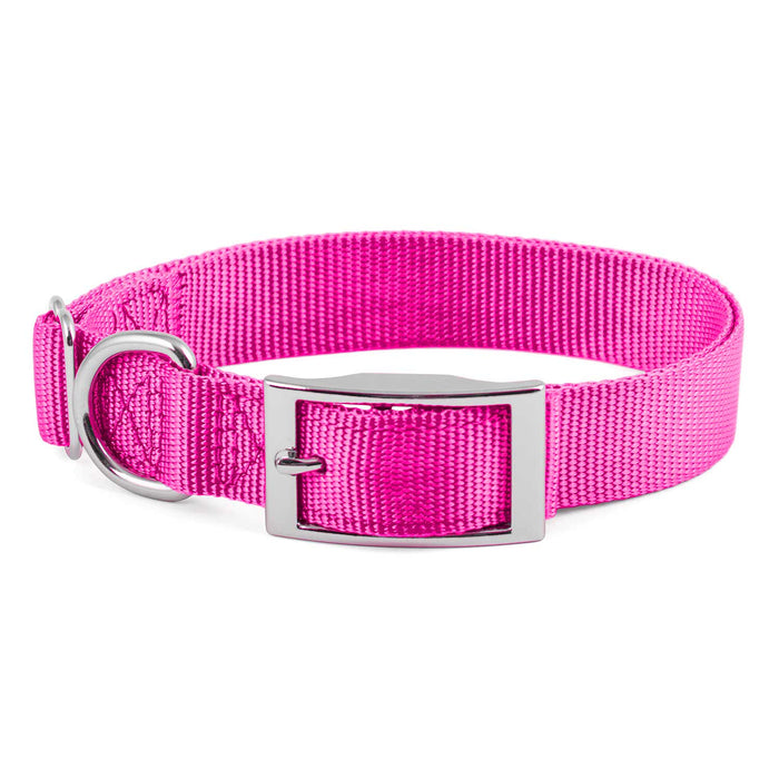Collar de nailon ajustable Jeffers de 1 pulgada para perros, de 14 a 24 pulgadas