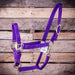 Jeffers Yearling Adjustable Halter with Throat Snap, (400-600 lb) - Purple  