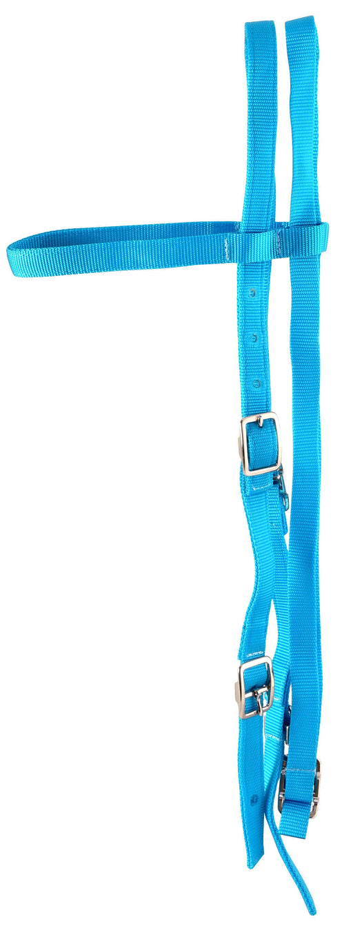 Jeffers Western Nylon Headstall - Turquoise  