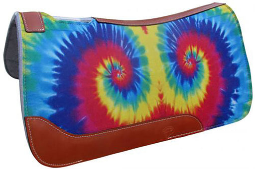 Showman "Tie Dye" Felt Saddle Pad, 31" x 32" -   