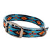 Showman Couture Southwest Nylon Dog Collar, Teal Southwest - Small  