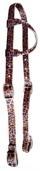 Showman Nylon One Ear Headstall in Patterns - Cheetah  