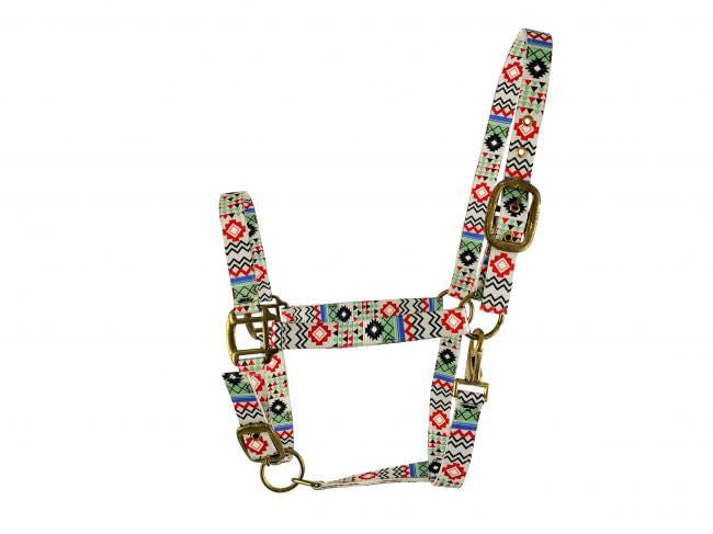 Showman Nylon Halter in Patterns - Aztec  