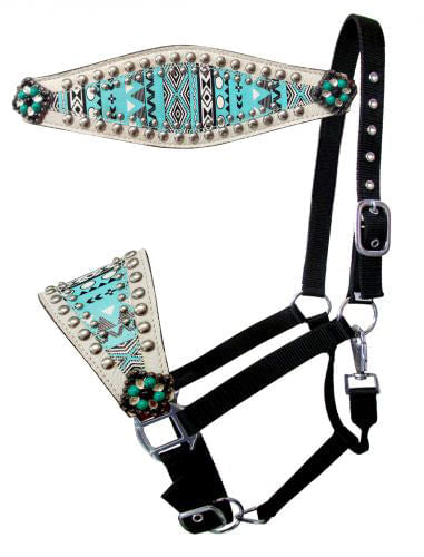 Showman Navajo & Rhinestone Bronc Halter -   