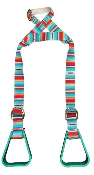 Showman Adjustable Buddy Stirrups - Serape  