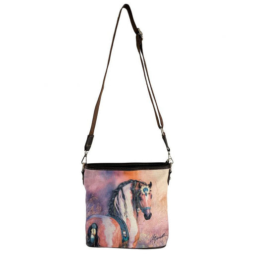 Montana West Feathered Horse Crossbody Bag -   