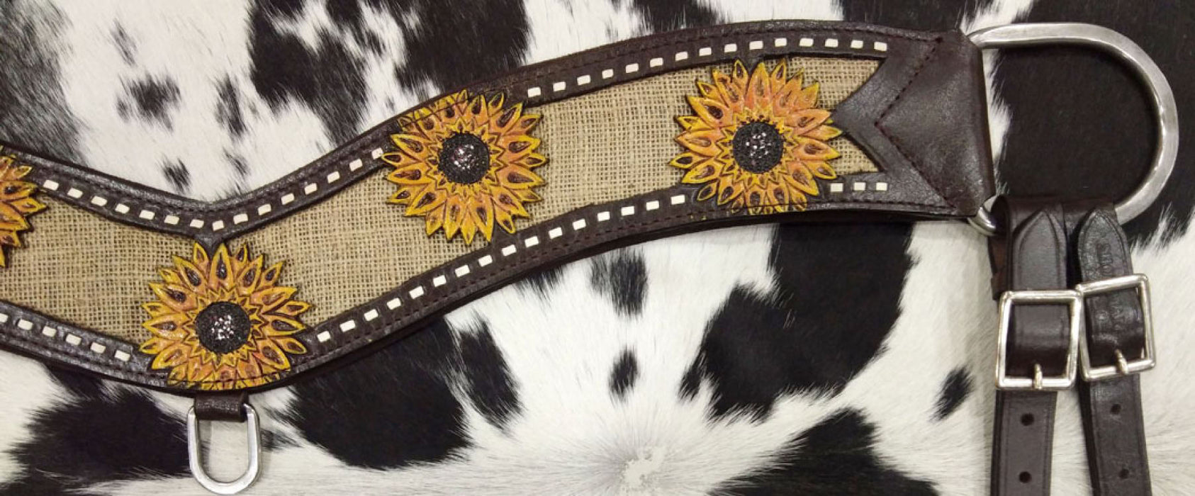 Showman Hand Painted Sunflower Tripping Collar -   