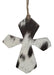 Cowhide Leather Christmas Ornament - Cross  