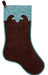 Leather Stocking with Turquoise Floral Cuff - Multi  