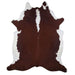 Hereford Cowhide Rug, Large - Brown & White Large SSTRW