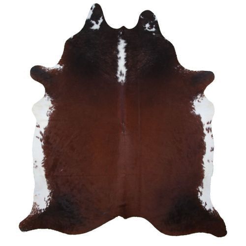 Hereford Cowhide Rug, Large - Brown & White Large SSTRW