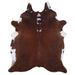 Hereford Cowhide Rug, Large - Brown & White Large SSTRW