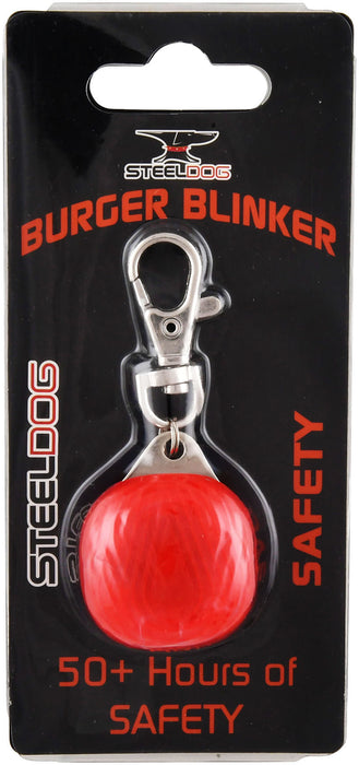 SteelDog Burger Blinker LED Safety Light, Red -   