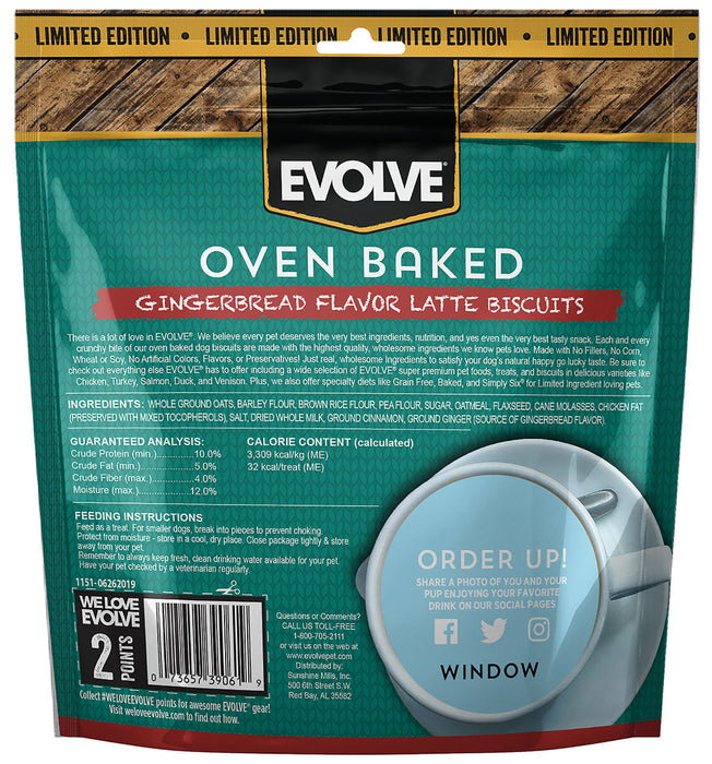 Evolve Limited Edition Gingerbread Flavor Latte Biscuits -   