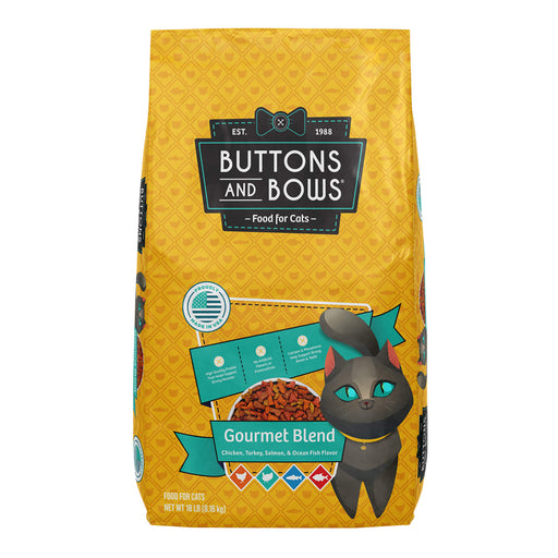 Buttons & Bows Gourmet Blend Cat Food, 18 lb. Size 18 lb