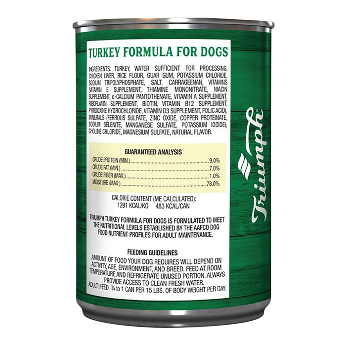 Triumph Dog Food. 13.2 oz Size 13 oz