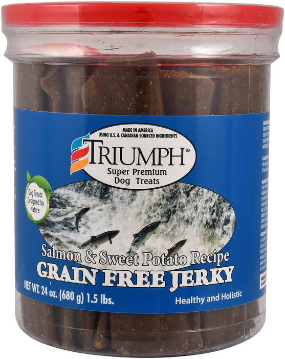 Triumph Grain Free Jerky Treats - Salmon & Sweet Potato Jerky, 1.5 lb  