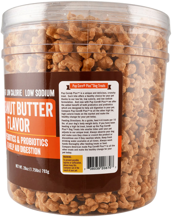 PupCorn, 28 oz tub - PupCorn Plus Peanut Butter  