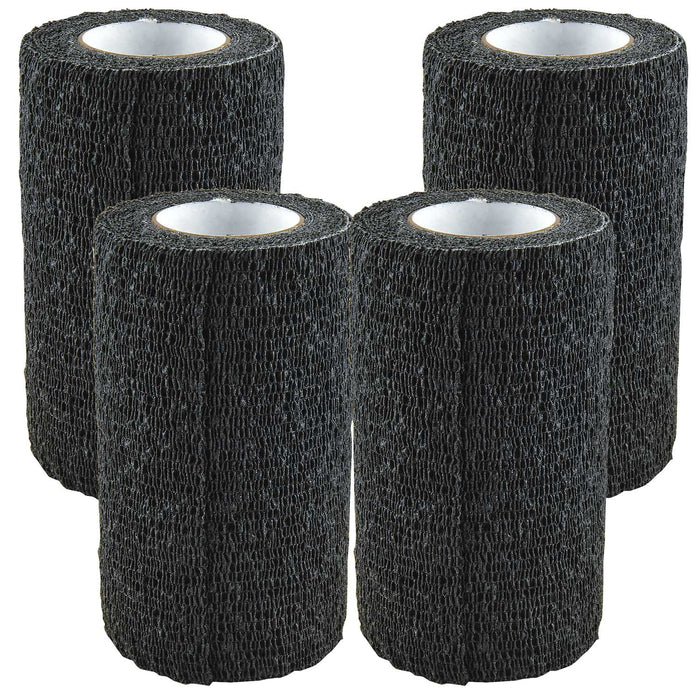 3M Vetrap Bandage, 4" - Black 4 Pack 