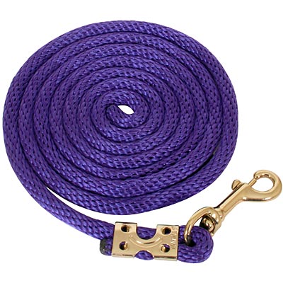 Triple E Mini Poly Horse Lead Rope w/ Bolt Snap, 7" - Purple  