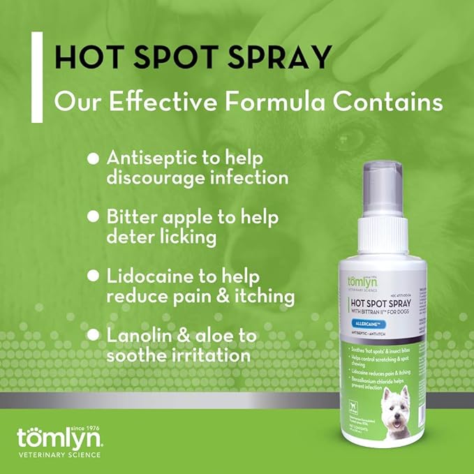 Hot Spot Spray (Allercaine) with Bittran - 4 oz Allercaine Spray  