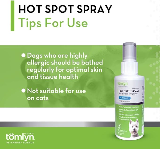 Hot Spot Spray (Allercaine) with Bittran - 4 oz Allercaine Spray  