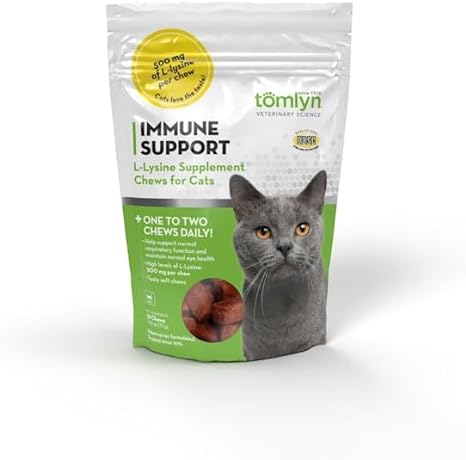 L-Lysine Immune Support Chews for Cats, 30 count -   