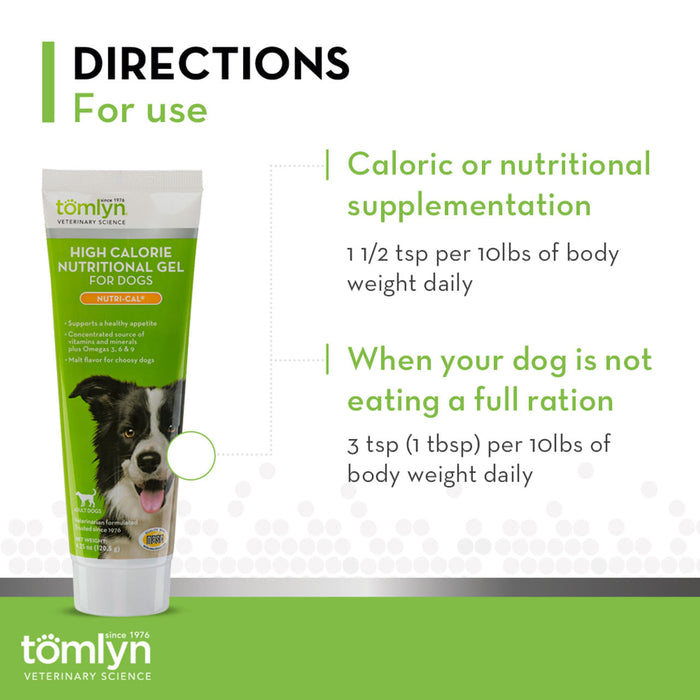 Nutri-Cal for Dogs, 4.25 oz tube -   