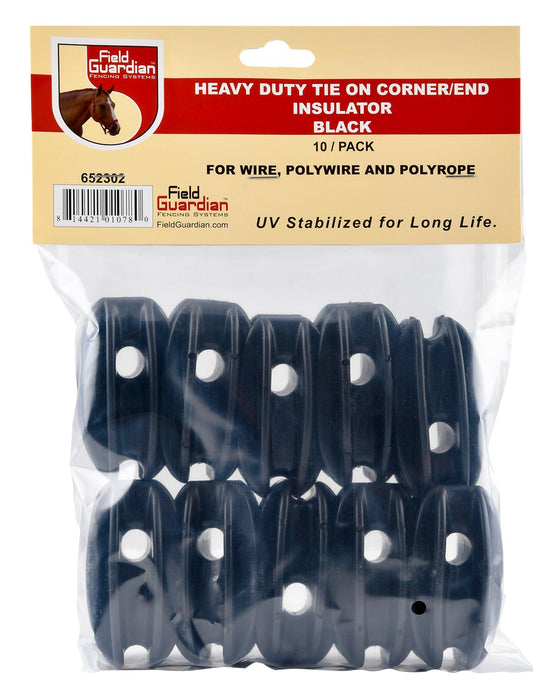 Field Guardian 10-pk Heavy Duty Tie On Corner/End Insulator -   