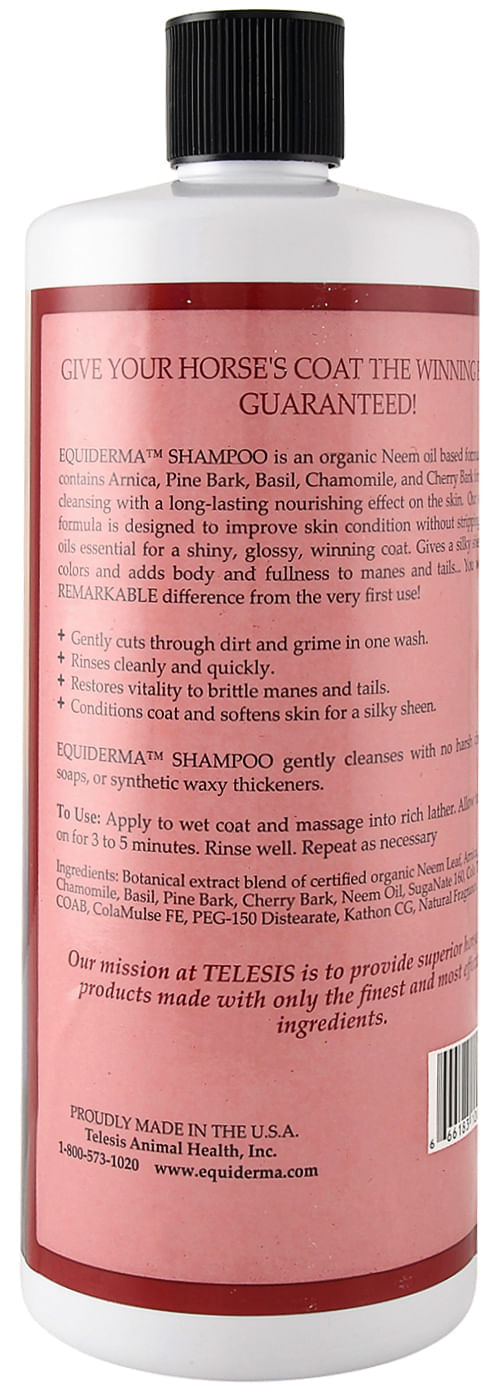 Equiderma NEEM Organic Shampoo, 32 oz -   