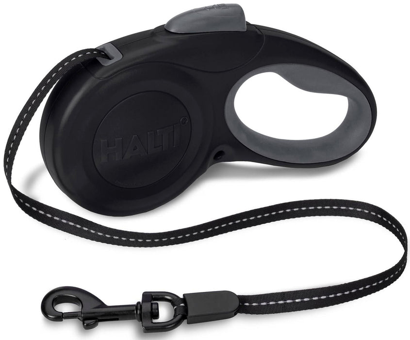 Halti Black & Gray Retractable Lead - Large Black/Gray Retractable Lead  