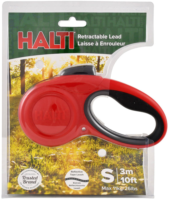 Halti Retractable Lead, Red - Small Red Retractable Lead  