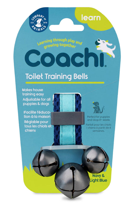 Coachi Toilet Training Bells, Navy & Light Blue - Navy/Light Blue  