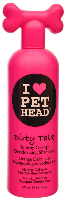 Pet Head Dirty Talk Deodorizing Shampoo, Yummy Orange - 16.1 oz Dirty Talk Shampoo, Orange  