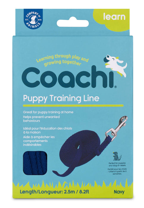 Coachi Puppy Training Line Navy 2.5m - Navy 2.5m 