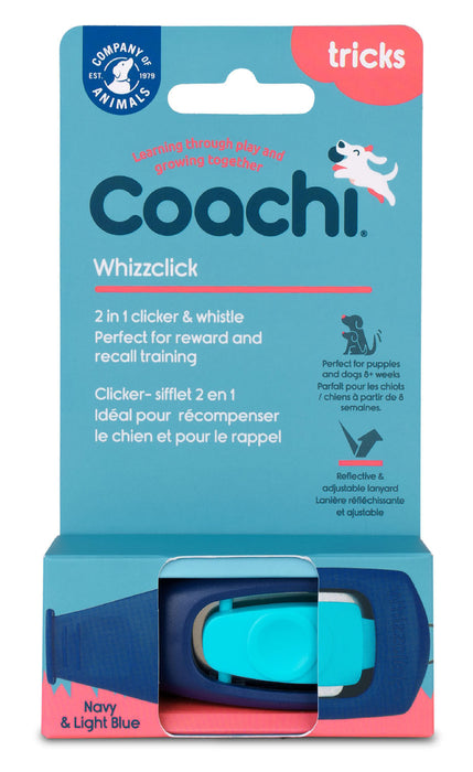 Coachi Whizzclick Navy, Light Blue Button - Navy/Light Blue  