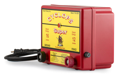 Cyclops Super 12 Joule AC Fence Charger -   