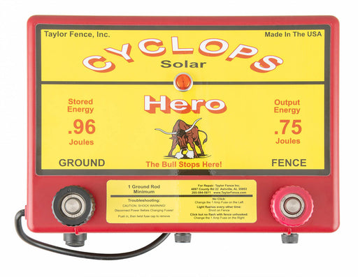 Cyclops Hero Solar .75 Joule Fence Charger -   