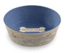 French Oak Wood Bone Bowl - French Oak Wood Bone Bowl, Lg, 5 Cup, Blue  