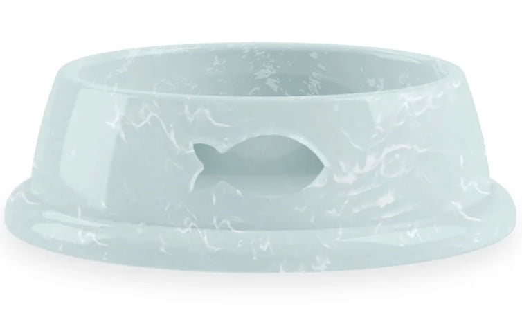 Whiskers Pet Bowl - Whiskers Pet Bowl, Mint/Fish, Sm, 0.75 Cup  