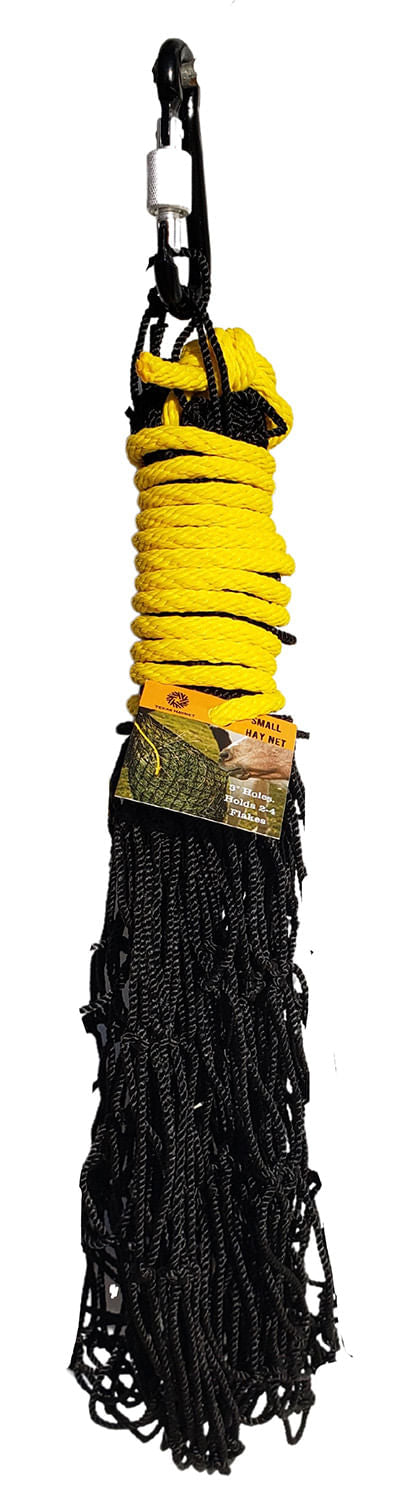 Texas Haynet 3" Small Hay Net with Carabiner - Black  