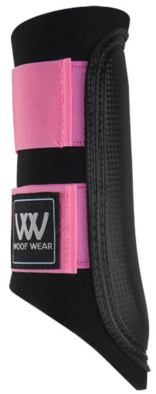 Toklat Woof Wear Sport Brushing Boots, Medium - Black/Pink  