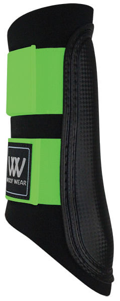 Toklat Woof Wear Sport Brushing Boots, Medium - Black/Lime  