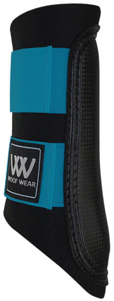 Toklat Woof Wear Sport Brushing Boots, Medium - Black/Turquoise  