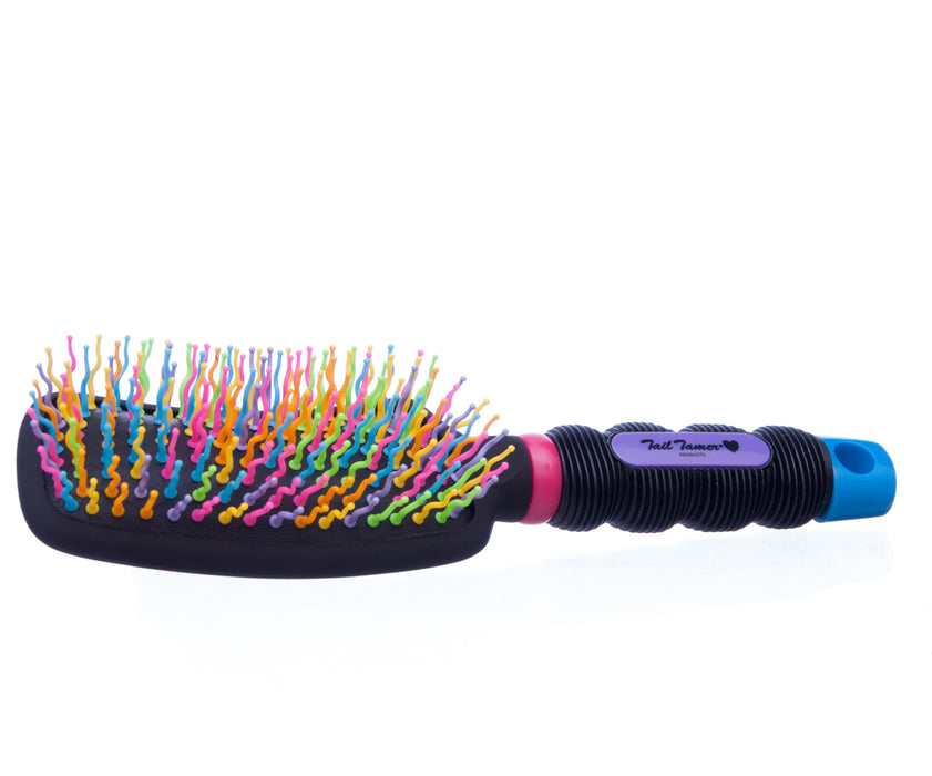 Curved Handle Rainbow Brush -   