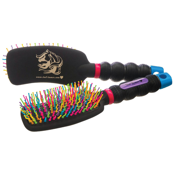 Curved Handle Rainbow Brush -   