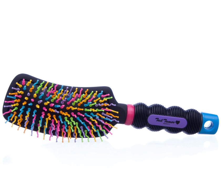 Curved Handle Rainbow Brush -   