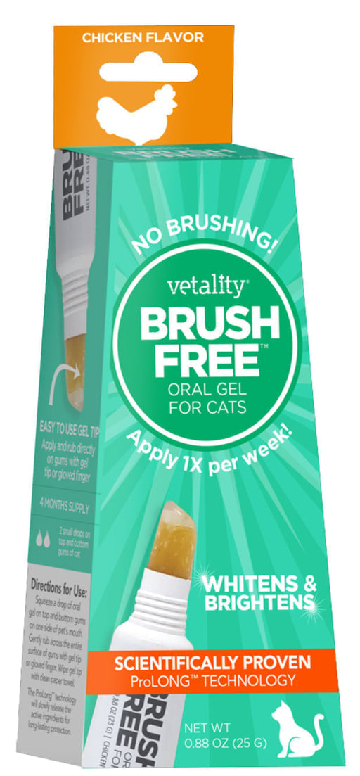 Vetality Brush Free Oral Gel for Cats -   