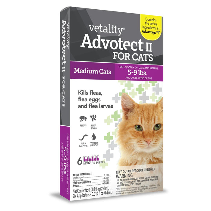 Vetality Advotect II for Cats, 6 pack