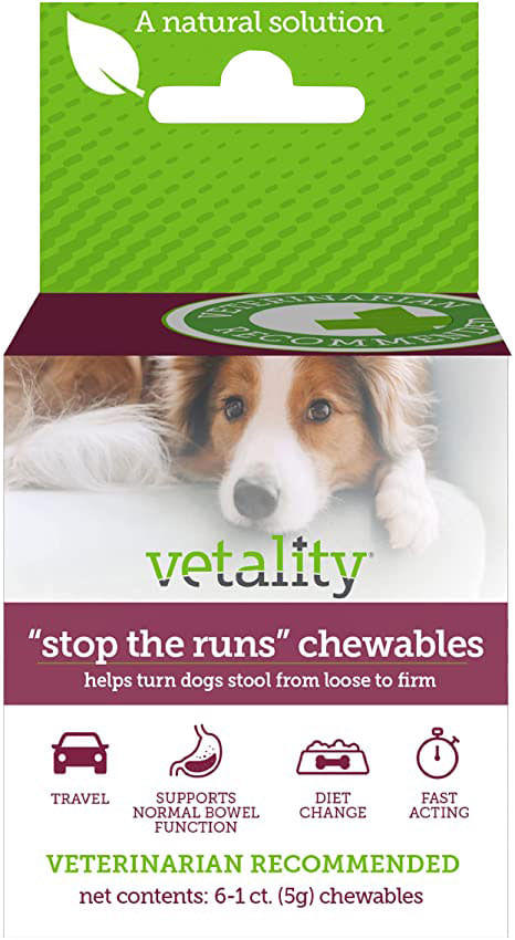 'Stop the Runs' Anti-diarrhea Chewables for Dogs, 6- 1 ct -   